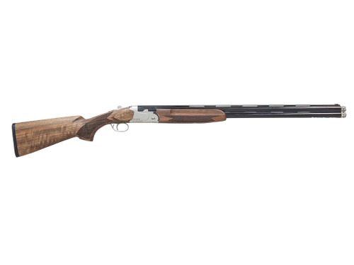 Pointer REXFT912BSW12 FT912 Field Trek Full Size 12 Gauge Break Open 3" 2rd 28" Black Over/Under Vent Rib Barrel, Silver Steel Receiver, Fixed Walnut Stock, Ambidextrous