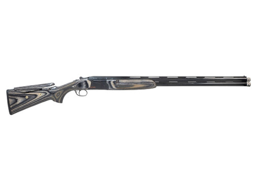 Pointer REXST912BBL12 FT912 Sport Trek Full Size 12 Gauge Break Open 3" 2rd 28" Black Over/Under Vent Rib Barrel, Black Steel Receiver, Adj Comb Gray Laminate Stock, Ambidextrous