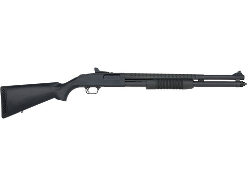 Mossberg 50693 590 Persuader 12 Gauge 8+1 3" 20" Cylinder Bore Heat-Shield Barrel, Matte Blued Metal Finish, Drilled & Tapped Receiver, Ghost Ring Sight, Synthetic Stock