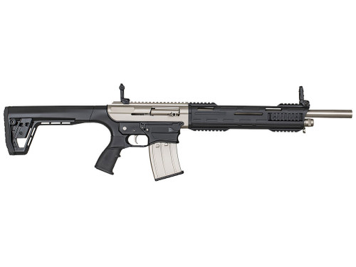 Tokarev USA 21000102 TAR MP 12 Gauge Semi-Auto 3" 5+1 18.50" Electroless Nickel Stainless Steel Barrel, Electroless Nickel Aluminum Receiver w/Picatinny Rail, M-LOK Handguards, Black Polymer Stock