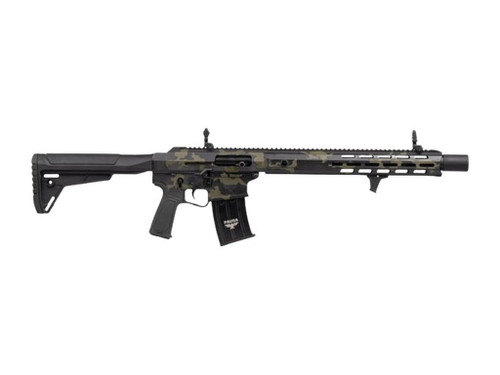 Panzer Arms PAAR12PROBMLF AR12 Pro-L Semi-Auto 3" 5+1 18.50" Black Barrel, Multicam Aluminum Receiver w/Picatinny Rail, M-LOK Handguards, Gray Synthetic Stock, Black Polymer Grip
