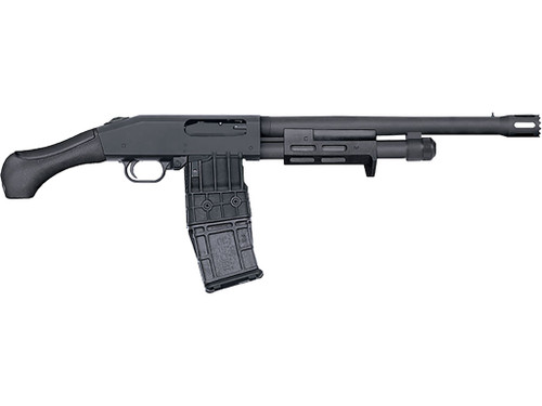 Mossberg 50217 590M Breacher 12 Gauge Pump 2.75" 10+1 14.38" Matte Blued Heavy Walled Barrel, M-LOK Forend, Matte Blued Drilled & Tapped Receiver, Black Birdshead Grip