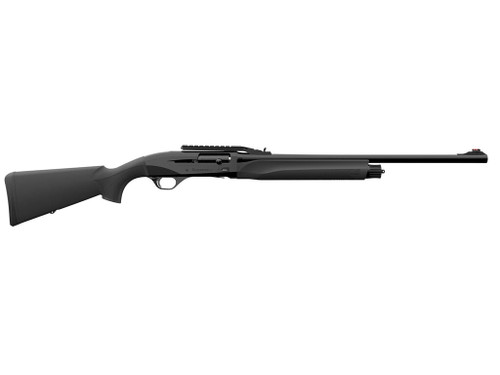Retay USA GORSLBLK24 Gordion Slug 12 Gauge 3" 4+1 24" Black Vent Rib Barrel, Stainless Aluminum Receiver, Fixed w/Pistol Grip Black Synthetic Stock