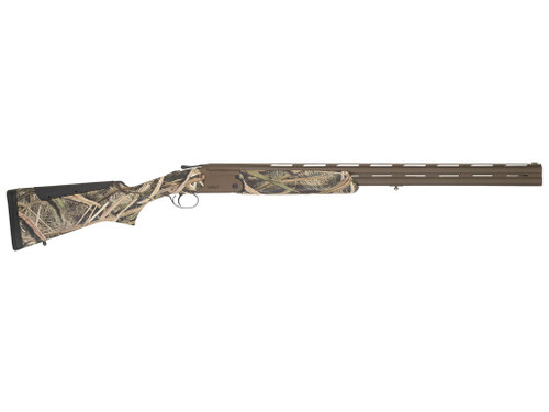 TriStar 35221 Hunter Mag II 12 Gauge 3.5" 2rd 28" Chrome-Lined, Midnight Bronze Barrel/Re, Mossy Oak Shadow Grass Blades Furniture, Fiber Optic Sight, 5 Ext. Chokes