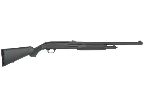 Mossberg 56424 500 Slugster 12 Gauge Pump 3" 5+1 24" Matte Blued Steel Barrel, Matte Blued Receiver, Fixed Synthetic Stock
