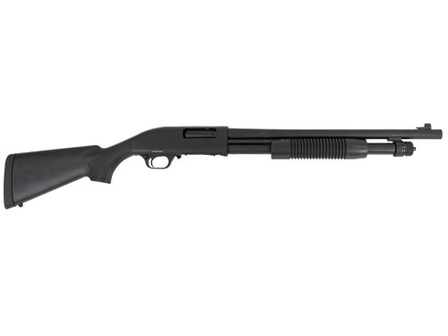 Tokarev USA 21000412 TX3 Hammer Full Size 12 Gauge Pump 3" 5+1 18.50" Black Chromate Cylinder Bore Barrel, Black Anodized Drilled & Tapped Receiver, Fixed Black Synthetic Stock