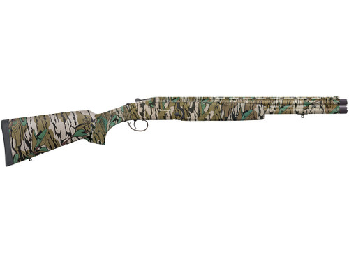 Mossberg 75485 Silver Reserve Eventide Turkey Over/Under 12 Gauge 3.5" 2rd 20", Mossy Oak Greenleaf, Synthetic Furniture, Fiber Optic Sight, Ext. Turkey Choke