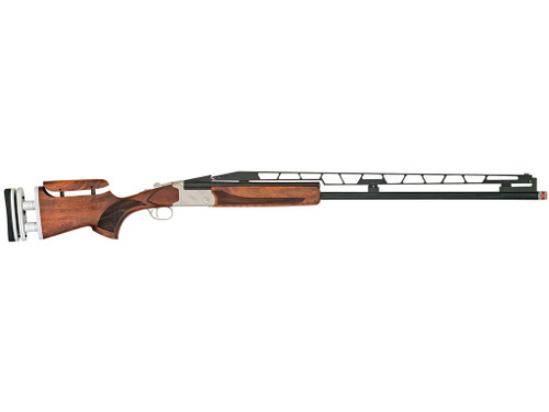 TriStar 35414 TT-15A Unsingle USA 12 Gauge 1rd 2.75" 34" Adjustable Rib Barrel Silver Rec Walnut Fixed with Adjustable Comb Stock Right Hand (Full Size) Includes 3 Extended MobilChoke