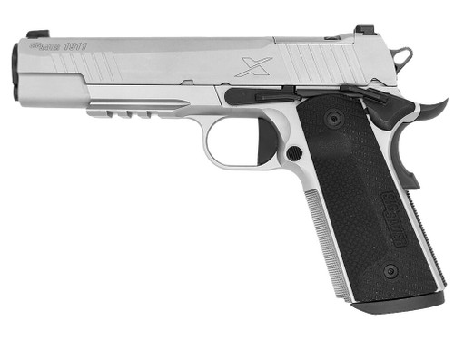 Sig Sauer 1911XR-45-SS 1911 Full Size Frame 45 ACP 8+1 5" Optic Ready/Serrated Stainless Steel Slide & Frame w/Beavertail & Picatinny Rail