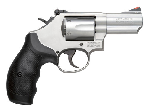 Smith & Wesson 10061 Model 66 Combat Magnum 357 Mag or 38 S&W Spl +P Stainless Steel 2.75" 2 Piece Barrel, 6 Shot K-Frame, Full-length Extractor Rod, Synthetic Grip, Internal Lock