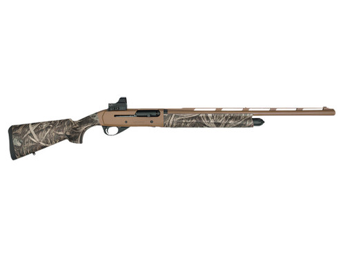 Girsan 390155 MC312 Gobbler 12 Gauge with 24" Barrel, 3.5" Chamber, 5+1 Capacity, Bronze Cerakote Metal Finish & Camo Synthetic Stock Right Hand (Full Size) Includes Red Dot