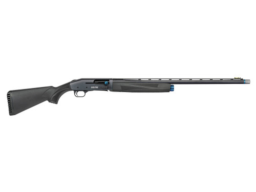 Mossberg 85159 940 Super Bantam Full Size 12 Gauge Semi-Auto 3" 4+1 26" Matte Blued Vent Rib Barrel, Tungsten Gray w/Blue Accents Stainless Steel Receiver, Adjustable Black Synthetic Stock, Right Hand
