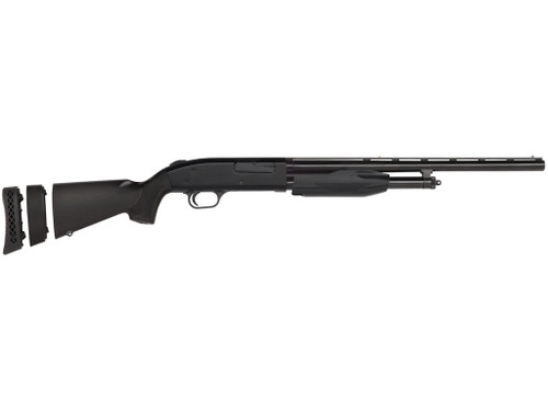 Mossberg 50485 510 Super Bantam Youth 20 Gauge 3" 3+1 18.50" Vent Rib Barrel, Dual Extractors, EZ-Reach Forend, Blued Metal Finish, Synthetic Stock w/Adjustable LOP Spacer, Includes Accu-Set Chokes