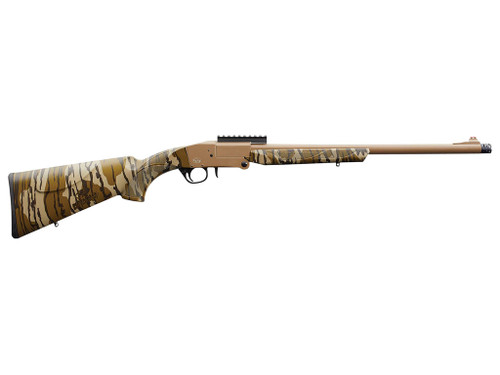 Charles Daly 930316 101 Turkey 12 Gauge Break Open 3" 1rd 20" Flat Dark Earth Cerakote Steel Barrel & Receiver, Fixed Mossy Oak Bottomland Synthetic Stock