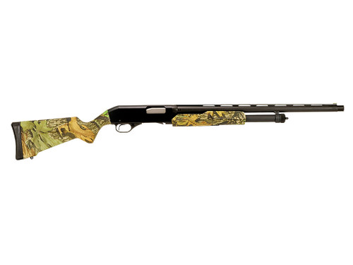 Stevens 22564 320 Field Compact 12 Gauge Pump 3" 5+1 22" Matte Black Vent Rib Barrel, Matte Black Aluminum Drilled & Tapped Receiver, Fixed Mossy Oak Obsession Synthetic Stock, Ambidextrous