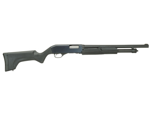 Stevens 19486 320 Security Full Size 12 Gauge Pump 3" 5+1 18.50" Matte Black Carbon Steel Barrel, Matte Black Aluminum Receiver, Fixed Matte Black Synthetic Stock, Ambidextrous