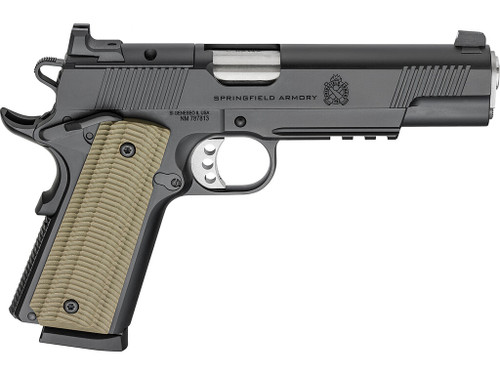 Springfield Armory PO9229AOS 1911 Operator 9mm 8+1 5" Black Cerakote Optic Ready Carbon Steel Slide Black Cerakote VZ G10 Grip