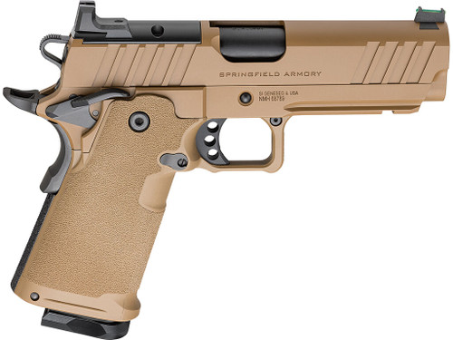 Springfield Armory PH9117AOSCBLC 1911 DS Prodigy 9mm 10+1 4.25" Coyote Brown Cerakote Optic Ready Carbon Steel Slide Polymer Grip
