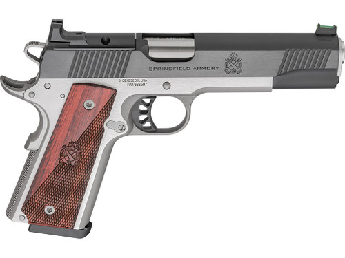 Springfield Armory PX9120LAOS 1911 Ronin 45 ACP 8+1 5" Stainless Steel Barrel Optic Ready Blued Slide Crossed Cannons Checkered Grip