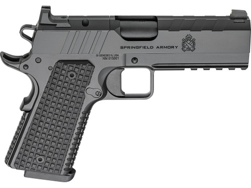 Springfield Armory PX9227LAOS 1911 Emissary 9mm 9+1 4.25" Stainless Steel Barrel Optic Ready Black Carbon Steel Slide VZ Grips Thin-Line G10 Grip