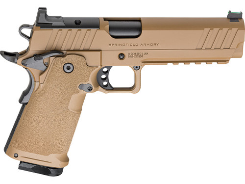 Springfield Armory PH9119AOSCBLC 1911 DS Prodigy 9mm 10+1 5" Coyote Brown Cerakote Optic Ready Carbon Steel Slide Polymer Grip