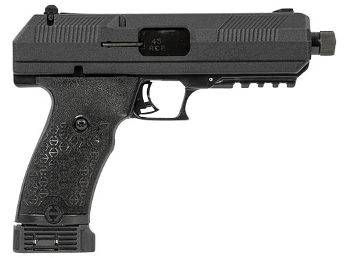 Hi-Point JHP45G2 JHP Gen2 45 ACP 9+1 4.50" Black Steel Threaded Barrel, Black Powder Coated Serrated Steel Slide, Black Polymer Frame w/Picatinny Rail, Black Polymer Grip