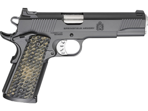 Springfield Armory PC9125 1911 TRP 45 ACP 8+1 5" Stainless Match Grade Barrel, Black Cerakote Serrated Carbon Steel Slide & Frame w/Beavertail, VZ Hydra G10 Grip