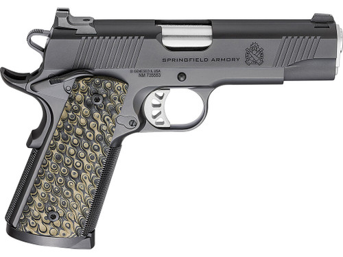 Springfield Armory PC9124 1911 TRP 45 ACP 8+1 4.25" Stainless Match Grade Barrel, Black Cerakote Serrated Carbon Steel Slide & Frame w/Beavertail, VZ Hydra G10 Grip