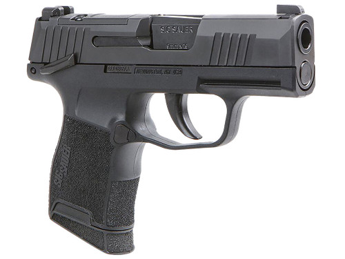 Sig Sauer 3659BXR3PMS P365 BXR Micro-Compact 9mm Luger 10+1, 3.10" Black Steel Barrel, Black Nitron Optic Ready/Serrated Slide, Black Stainless Steel Frame w/Picatinny Rail, Black Polymer Grips