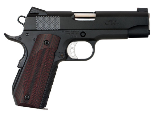 Ed Brown KC18G4 1911 Kobra Carry 45 ACP 7+1 4.25" Stainless Recessed Crown Barrel, Black Gen4 Snakeskin Serrated Carbon Steel Slide & Frame w/Beavertail, Laminate Wood Grip