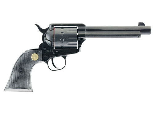 Chiappa Firearms CF340160D SAA 1873 Medium Frame 22 LR/22 WMR 10 Shot, 5.50" Blued Steel Barrel, Blued Steel Frame, Blued Cylinder, Black Polymer Grip, Exposed Hammer