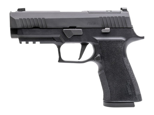 Sig Sauer 320XCA10COMP10 P320 XTen Carry Comp 10mm Auto 10+1 3.80" Black Nitron Optic Ready/Single Port Integrated Expansion Slide, Black Stainless Steel Frame w/Picatinny Rail, XSeries Carry Length M