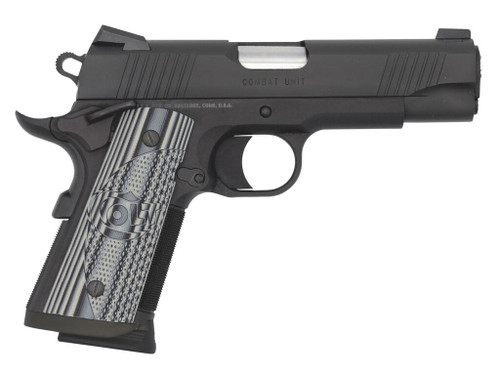 Colt Mfg O9840CCU 1911 Commander Combat Unit 45 ACP 4.25" 7+1 Black PVD Black PVD Stainless Steel Slide Checkered & Scalloped Gray G10 Grip