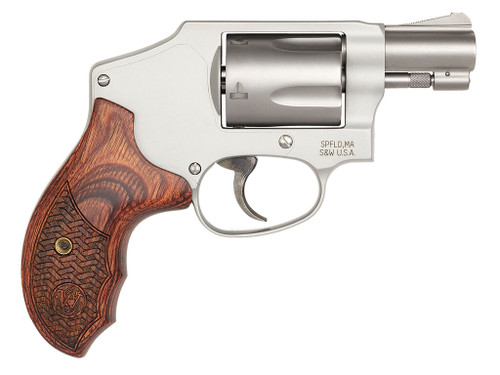 Smith & Wesson 170348 Performance Center Model 642 Enhanced Action 38 S&W Spl +P 5rd 1.88" Stainless Steel Barrel & Cylinder Matte Silver Aluminum Frame with Custom Wood Grip