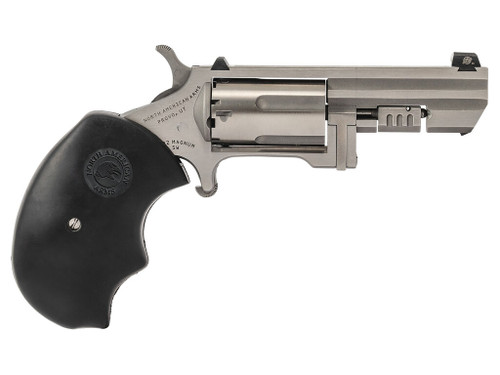 North American Arms RECLUSE Swing Out Recluse 22 Mag 5 Shot 2" Stainless Steel Barrel, Cylinder & Frame, Oversized Rubber Grip, Exposed Hammer