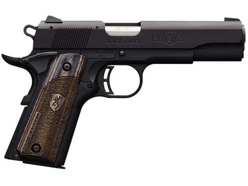 Browning 051814490 1911 Black Label Full Size Frame 22 LR 10+1, 4.25" Stainless Steel Barrel, Matte Black Serrated Slide & Polymer Frame w/Beavertail, Right Hand