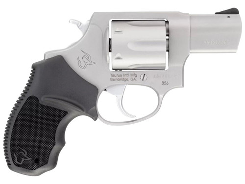 Taurus 2-85629-MA 856 *MA Compliant Small Frame 38 Special +P 6 Shot 2" Stainless Steel Barrel, Cylinder & Frame, Black Rubber Grip, Exposed Hammer
