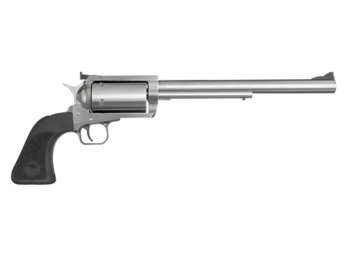 Magnum Research BFR460SW10 BFR Long Cylinder Large Frame 460 S&W Mag 5 Shot, 10" Brushed Stainless Steel Barrel, Cylinder & Frame, Black Rubber Grip, Exposed Hammer