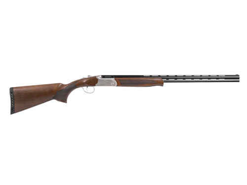 EAA GIRSAN 336002 Balikli Blue Label Youth 410 Bore Break Open 3" 2rd 18.50" Blued Over/Under Vent Rib Barrel, Aluminum Pheasant Engraved Receiver, Fixed Turkish Walnut Stock