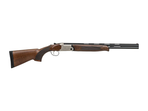 Crickett KSA4320F My First Shotgun Field 20 Gauge Break Open 3" 2rd 20" Over/Under Barrel, Engraved Silver Receiver, Fixed Walnut Stock, Right Hand