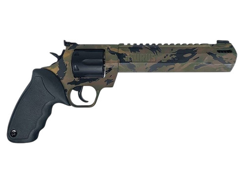 Taurus 2-357081RH-DTSC Raging Hunter Large 357 Mag/38 Special +P 7 Shot 8.37" Camo Picatinny Rail/Ported Barrel, Matte Black Cylinder, Camo Alloy Steel Frame, Transfer Bar Safety, Exposed Hammer
