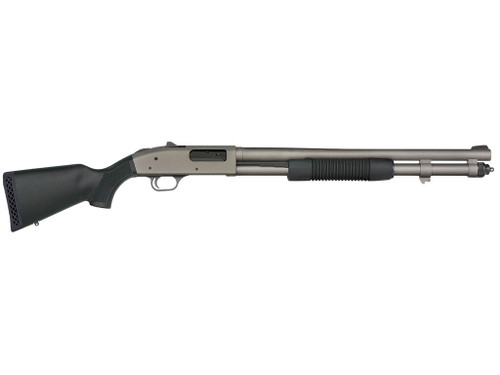 Mossberg 50796 590A1 NFA Pro 12 Gauge 3" 5+1 20" Tungsten Gray Cerakote Barrel & Drilled & Tapped Steel Receiver, Black Synthetic Stock
