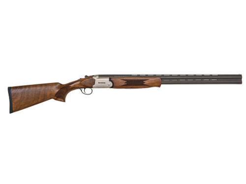 Mossberg 75471 Silver Reserve 12 Gauge with 28" Matte Blued Barrel, 3" Chamber, 2rd Capacity, Satin Silver Engraved Metal Finish & Satin Black Walnut Stock Right Hand (Full Size)