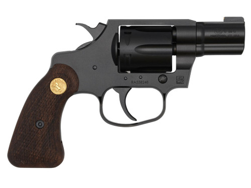 Colt Mfg COBRAMB2WBB Night Cobra 38 Special +P 6 Shot 2" Matte Black Ion Bond Steel Barrel, Cylinder & Frame, Wood Grip