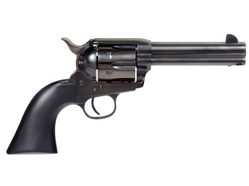 Taylors & Company 555162 Devil Anse 357 Mag Caliber with 4.75" Blued Finish Barrel, 6rd Capacity Blued Finish Cylinder, Color Case Hardened Finish Steel Frame & Matte Black Wood Grip