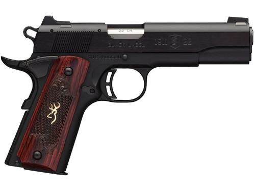 Browning 051851490 1911-22 Black Label Medallion Full Size Frame 22 LR 10+1, 4.25" Target Crown Barrel, Matte Black Serrated Slide & Aluminum Frame w/Beavertail