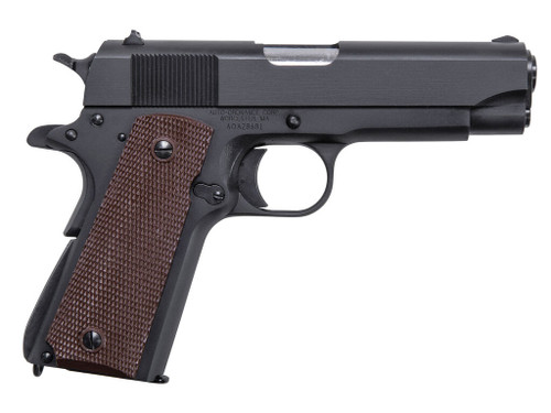 Auto-Ordnance 1911BKOC 1911 A1 Commander 45 ACP 7+1 4.25" Matte Black Serrated Carbon Steel Slide Matte Black Matte Black Carbon Steel Brown Checkered Polymer Grips Right Hand