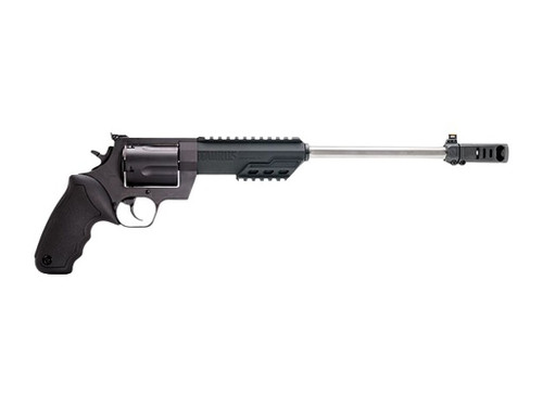 Taurus 2-350141RH Raging Hunter Large 350 Legend 6 Shot 14" Overall Matte Black Picatinny Rail Barrel w/Muzzle Brake, Cylinder & Stainless Steel Frame, Transfer Bar Safety, Exposed Hammer