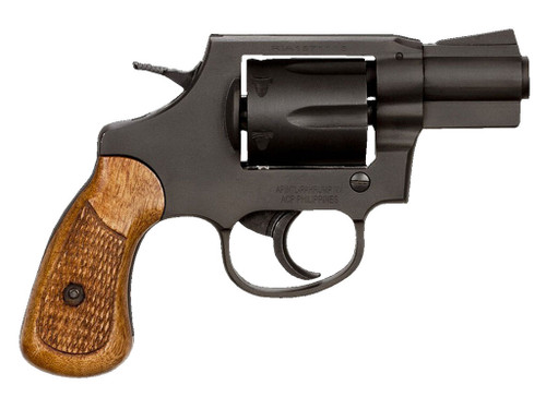 Rock Island 51283 M206 *CA Compliant Small Frame 38 Special 6rd 2" Black Parkerized Steel Barrel, Cylinder & Frame, Checkered Wood Grip, Transfer Bar Safety