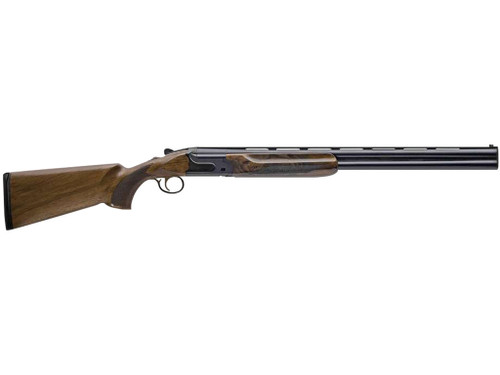 Charles Daly 930394 202E 12 Gauge Break Open 3" 2rd 28" Black Over/Under Vent Rib Barrel, Black Engraved Steel Receiver, Fixed w/Pistol Grip Walnut Stock